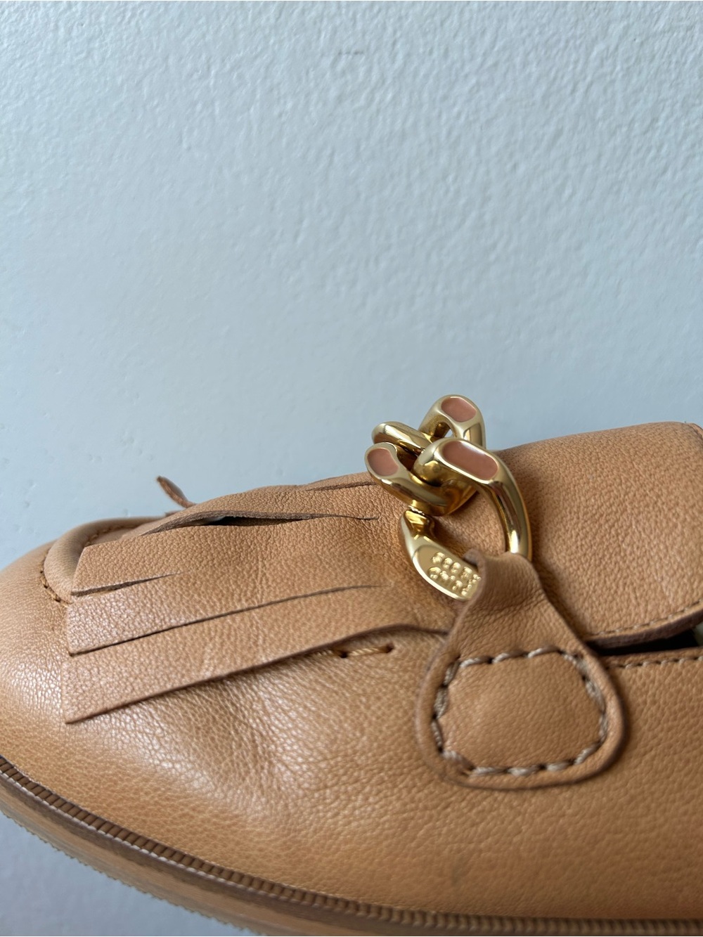 SEE BY CHLOÉ Fringe Flap Loafers in tan - Picture 10 of 15